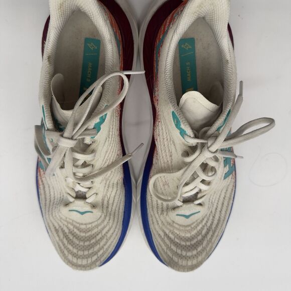 Hoka One One Womens Mach 5 1127894 WFM White Running Shoes Sneakers Size 9 B - Picture 9 of 9